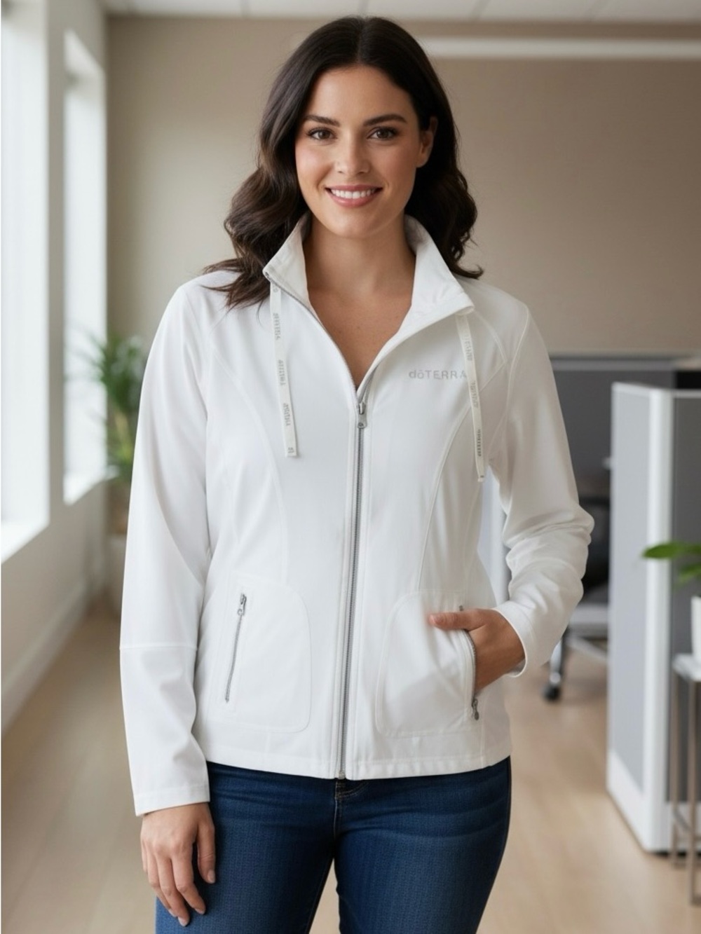 NWOT DoTerra Aroma Tools White Jacket 2XL